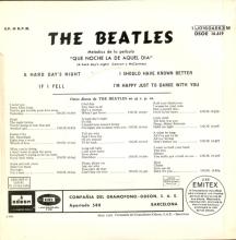 sp179 - 03 A HARD DAY'S NIGHT / IF I FELL / I SHOULD HAVE KNOWN BETTER / I'M HAPPY JUST TO DANCE WITH YOU - 1 J016-04.663 M  - pic 5