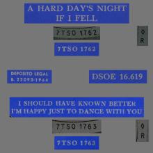 sp160 - 01 A HARD DAY'S NIGHT / IF I FELL / I SHOULD HAVE KNOWN BETTER / I'M HAPPY JUST TO DANCE WITH YOU - DSOE 16.619 - pic 4