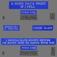 sp164 - 07 A HARD DAY'S NIGHT / IF I FELL / I SHOULD HAVE KNOWN BETTER / I'M HAPPY JUST TO DANCE WITH YOU - DSOE 16.619 - pic 4
