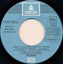 sp320  With A Little Help From My Friends / When I'm Sixty-Four / Lovely Rita / Lucy In The Sky With Diamonds - pic 7