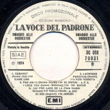 it060  La Voce Del Padrone / P.S. I Love You EMI 3C 010 70031 -promo - pic 1