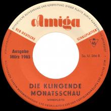 Beatles Discography DDR 030 KLINGENDE MONATSSCHAU 3 / 1965 - SWEET GEORGIA BROWN / WHY  - pic 1