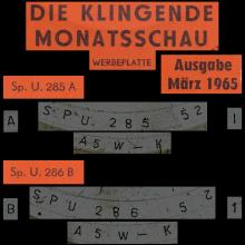 Beatles Discography DDR 030 KLINGENDE MONATSSCHAU 3 / 1965 - SWEET GEORGIA BROWN / WHY  - pic 1