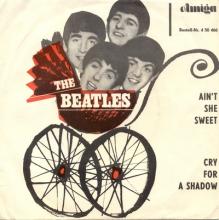 Beatles Discography DDR 055 AIN'T SHE SWEET / CRY FOR A SHADOW - AMIGA 4 50 466 A - pic 1