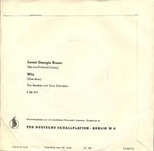 DDR 060 Beatles Discography SWEET GEORGIA BROWN / WHY - AMIGA - 4 50 471 A - pic 1