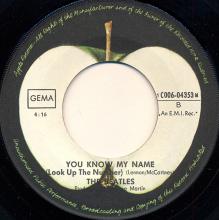 ger610  Let It Be / You Know My Name (Look Up The Number) - pic 1