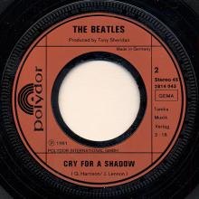 0145 /  Ain't She Sweet / Cry For A Shadow / Polydor 2814 043 - pic 1