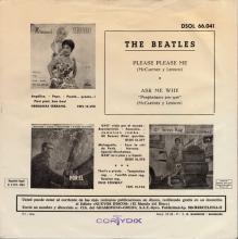 SPAIN 1963 04 30 - PLEASE PLEASE ME ⁄ ASK ME WHY - SLEEVE 08 LABEL B - DSOL 66.041 - pic 2