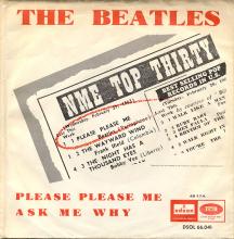 SPAIN 1963 04 30 - PLEASE PLEASE ME ⁄ ASK ME WHY - SLEEVE 11 LABEL B - DSOL 66.041 - pic 1