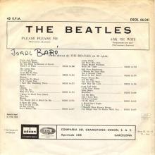 SPAIN 1963 04 30 - PLEASE PLEASE ME ⁄ ASK ME WHY - SLEEVE 11 LABEL B - DSOL 66.041 - pic 1