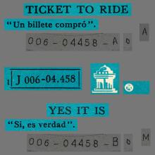 sp061 Ticket To Ride / Yes It Is 1J 006-04458 - pic 5
