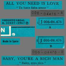 sp101 All You Need Is Love / Baby You're A Rich Man - pic 5