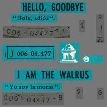 sp111 Hello Goodbye / I Am The Walrus 1J 006-04477 - pic 5
