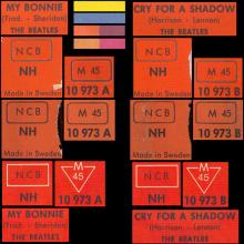 sw010 / My Bonnie / Cry For A Shadow / Polydor NH 10 973  - pic 1