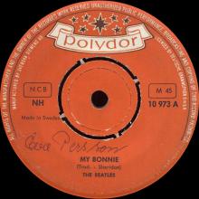 sw011 / My Bonnie / Cry For A Shadow / Polydor NH 10 973  - pic 1