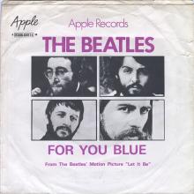 sw370   The Long And Winding Road / For You Blue    4E 006 - 04514 M - pic 2