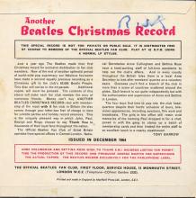 THE BEATLES DISCOGRAPHY UK 1964 Another Beatles Christmas Record - LYN 757 - Promo - pic 2