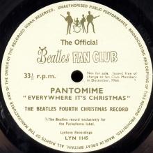 THE BEATLES DISCOGRAPHY UK 1965 Pantomime (Everywhere It's Christmas) - LYN 1145 - Promo - pic 3