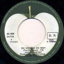 be01 Another Day ⁄ Oh Woman Oh Why 4C 006-04758  - pic 1