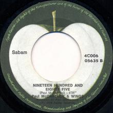 be11a-b Band On The Run ⁄ Nineteen Hundred And Eighty Five 4C 006-05635 - pic 6