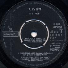 P.J. PROBY - THAT MEANS A LOT - UK - LEP 2251 - EP - pic 3
