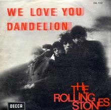 THE ROLLING STONES - WE LOVE YOU - BELGIUM - DECCA - 26.132 - pic 1