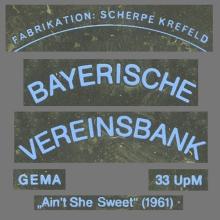 de fl 1987 Bayerische Vereinsbank - Ain't She Sweet - Alles Dreht Sich Um Die Medien -Scherpe Krefeld - pic 3