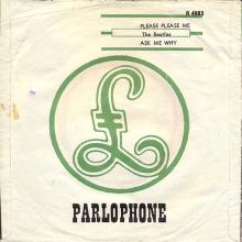 Beatles Discography Denmark dk01a-b Please Please Me ⁄ Ask Me Why - Parlophone R 4983 - pic 3