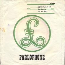 Beatles Discography Denmark dk01a-b Please Please Me ⁄ Ask Me Why - Parlophone R 4983 - pic 1
