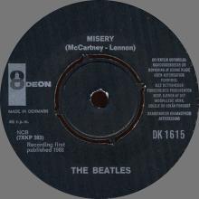 Beatles Discography Denmark dk07a I Saw Her Standing There ⁄ Misery - Odeon DK 1615 - pic 1