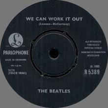 Beatles Discography Denmark dk17a We Can Work It Out ⁄ Day Tripper - Parlophone R 5389 - pic 1