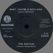 Beatles Discography Denmark dk22a-b All You Need Is Love ⁄ Baby, You're A Rich Man - Parlophone R 5620  - pic 1