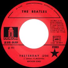 THE BEATLES DISCOGRAPHY FRANCE - OLDIES BUT GOLDIES - 080 L6-P1 - YESTERDAY / THE NIGHT BEFORE - E 2C 010-04454 - pic 3