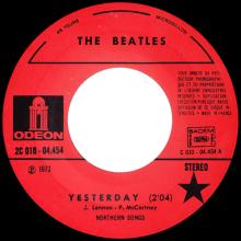 THE BEATLES DISCOGRAPHY FRANCE - OLDIES BUT GOLDIES - 080 L6-P1 - YESTERDAY / THE NIGHT BEFORE - E 2C 010-04454 - pic 1