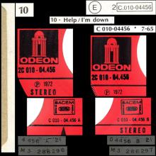 THE BEATLES DISCOGRAPHY FRANCE - OLDIES BUT GOLDIES - 100 L6-P1 - HELP / I'M DOWN - E 2C 010-04456 - pic 1