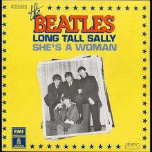 THE BEATLES DISCOGRAPHY FRANCE - OLDIES BUT GOLDIES - 110 L6-P1 - LONG TALL SALLY / SHE'S A WOMAN - E 2C 010-04457 - pic 1