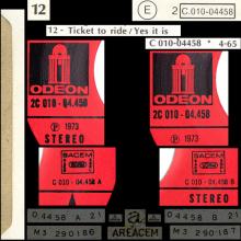 THE BEATLES DISCOGRAPHY FRANCE - OLDIES BUT GOLDIES - 120 L6-P1 - TICKET TO RIDE / YES IT IS -E 2C 010-04458 - pic 2