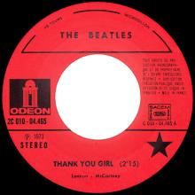 THE BEATLES DISCOGRAPHY FRANCE - OLDIES BUT GOLDIES - 190 L6-P1 - THANK YOU GIRL / ALL MY LOVING - E 2C 010-04465  - pic 1