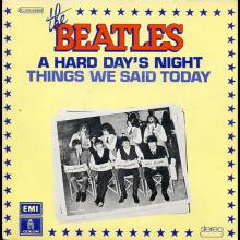 THE BEATLES DISCOGRAPHY FRANCE - OLDIES BUT GOLDIES - 200 -L6-P1 - A HARD DAY'S NIGHT / THINGS WE SAID TODAY - E 2C 010-04466 - pic 1