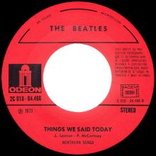 THE BEATLES DISCOGRAPHY FRANCE - OLDIES BUT GOLDIES - 200 -L6-P1 - A HARD DAY'S NIGHT / THINGS WE SAID TODAY - E 2C 010-04466 - pic 4