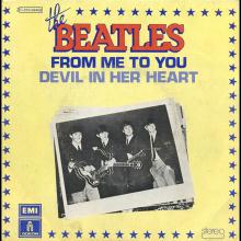 THE BEATLES DISCOGRAPHY FRANCE - OLDIES BUT GOLDIES - 220 L6-P1 - FROM ME TO YOU / DDEVIL IN HER HEART - E 2C 010-04468 - pic 1