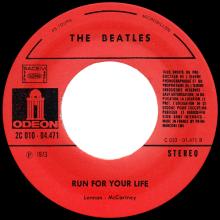 THE BEATLES DISCOGRAPHY FRANCE - OLDIES BUT GOLDIES - 250 L7-P2 - MICHELLE / RUN FOR YOUR LIFE - E 2C 010-04471 - pic 4