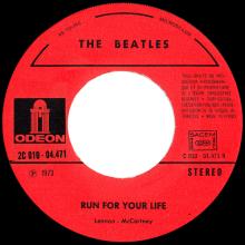 THE BEATLES DISCOGRAPHY FRANCE - OLDIES BUT GOLDIES - 250 L6-P3 - MICHELLE / RUN FOR YOUR LIFE - E 2C 010-04471 - pic 4