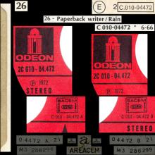 THE BEATLES DISCOGRAPHY FRANCE - OLDIES BUT GOLDIES - 260 L6-P1 - PAPERBACK WRITER / RAIN - E 2C 010-04472 - pic 1