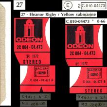 THE BEATLES DISCOGRAPHY FRANCE - OLDIES BUT GOLDIES - 270 L6-P1 - ELEANOR RIGBY / YELLOW SUBMARINE - E 2C 010-04473 - pic 1