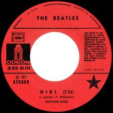 THE BEATLES DISCOGRAPHY FRANCE - OLDIES BUT GOLDIES - 280 L7-P2 - GIRL / NOWHERE MAN - E 2C 010-04474 - pic 3