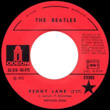 THE BEATLES DISCOGRAPHY FRANCE - OLDIES BUT GOLDIES - 290 L6-P1 - PENNY LANE / STRAWBERRY FIELDS FOREVER - E 2C 010-04475 - pic 3