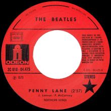 THE BEATLES DISCOGRAPHY FRANCE - OLDIES BUT GOLDIES - 290 L7-P1 - PENNY LANE / STRAWBERRY FIELDS FOREVER - E 2C 010-04475 - pic 3
