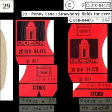 THE BEATLES DISCOGRAPHY FRANCE - OLDIES BUT GOLDIES - 290 L6-L7-P1 - PENNY LANE / STRAWBERRY FIELDS FOREVER - E 2C 010-04475 - pic 1