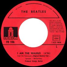 THE BEATLES DISCOGRAPHY FRANCE - OLDIES BUT GOLDIES - 330 L6-P1 - HELLO GOODBYE / I AM THE WALRUS - E FO.106 - pic 4